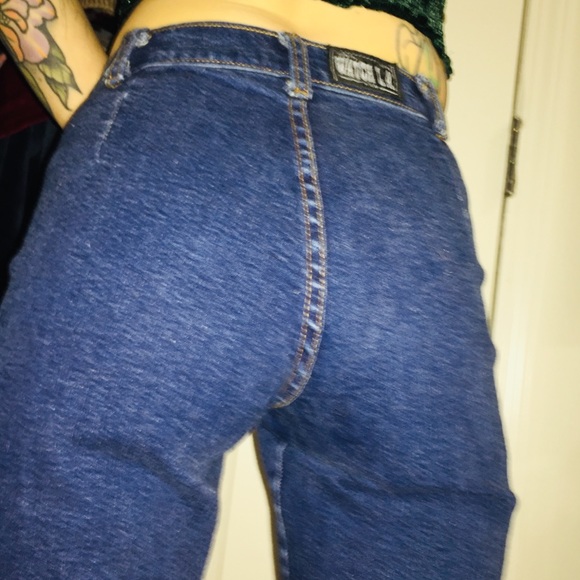 Vintage Watch L.A. Studded Ankle Slit Crop Denim - Picture 5 of 10